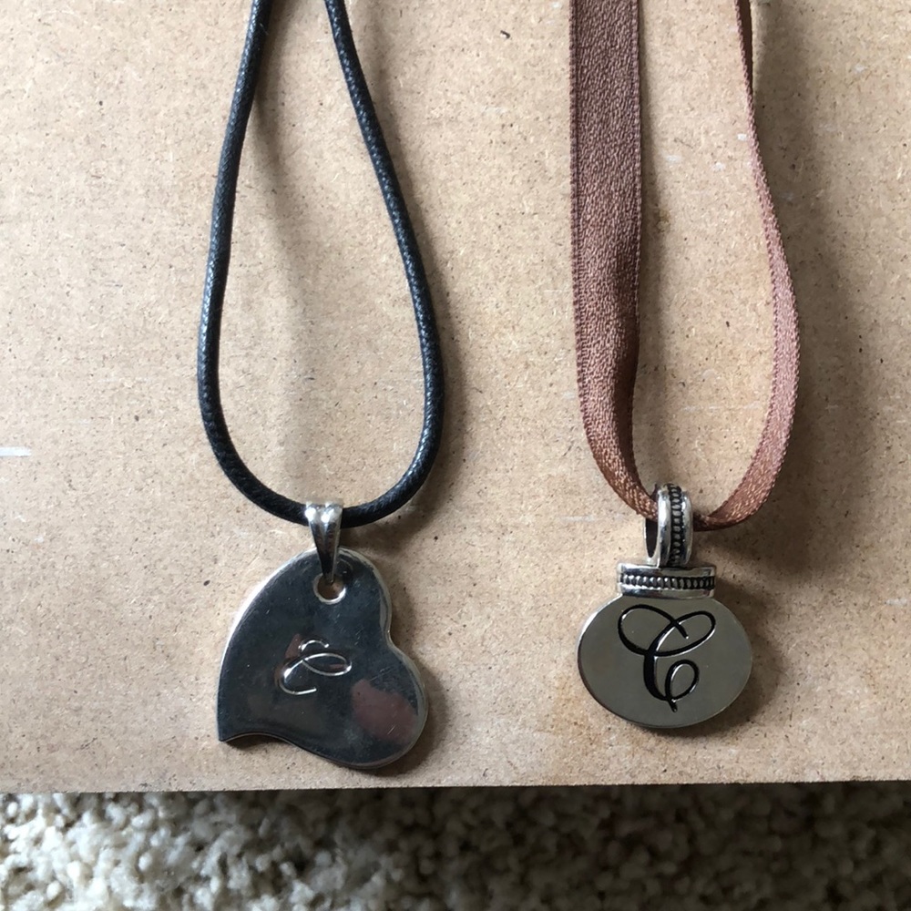 2 “C” necklaces
